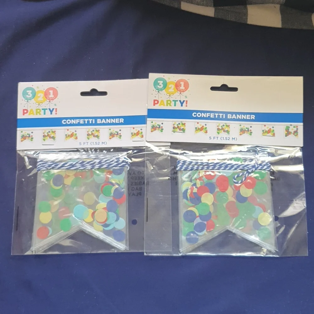 Confetti banner bundle